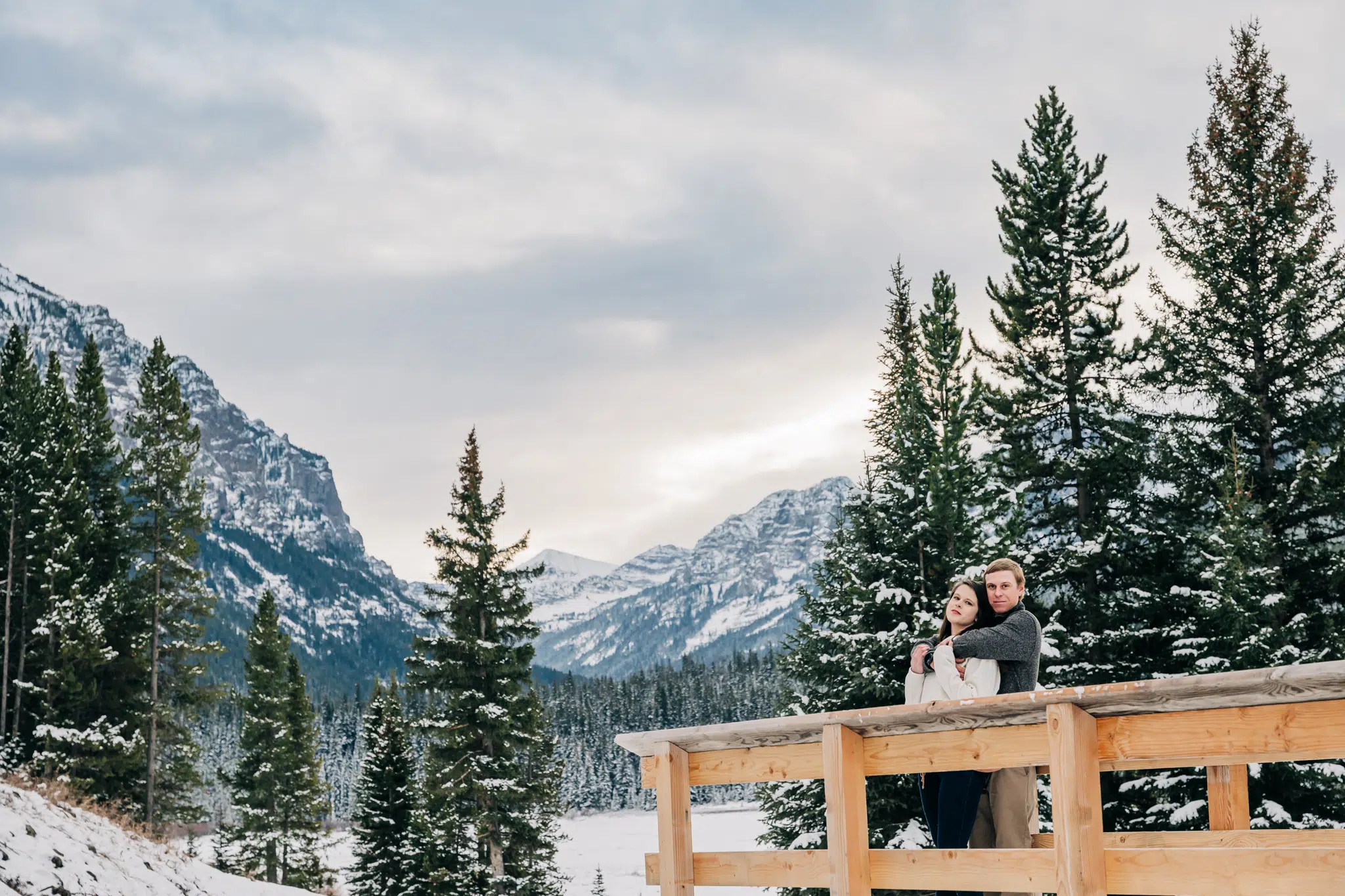 Best Places To Take Engagement Photos In Bozeman | Hyalite Canyon Engagement