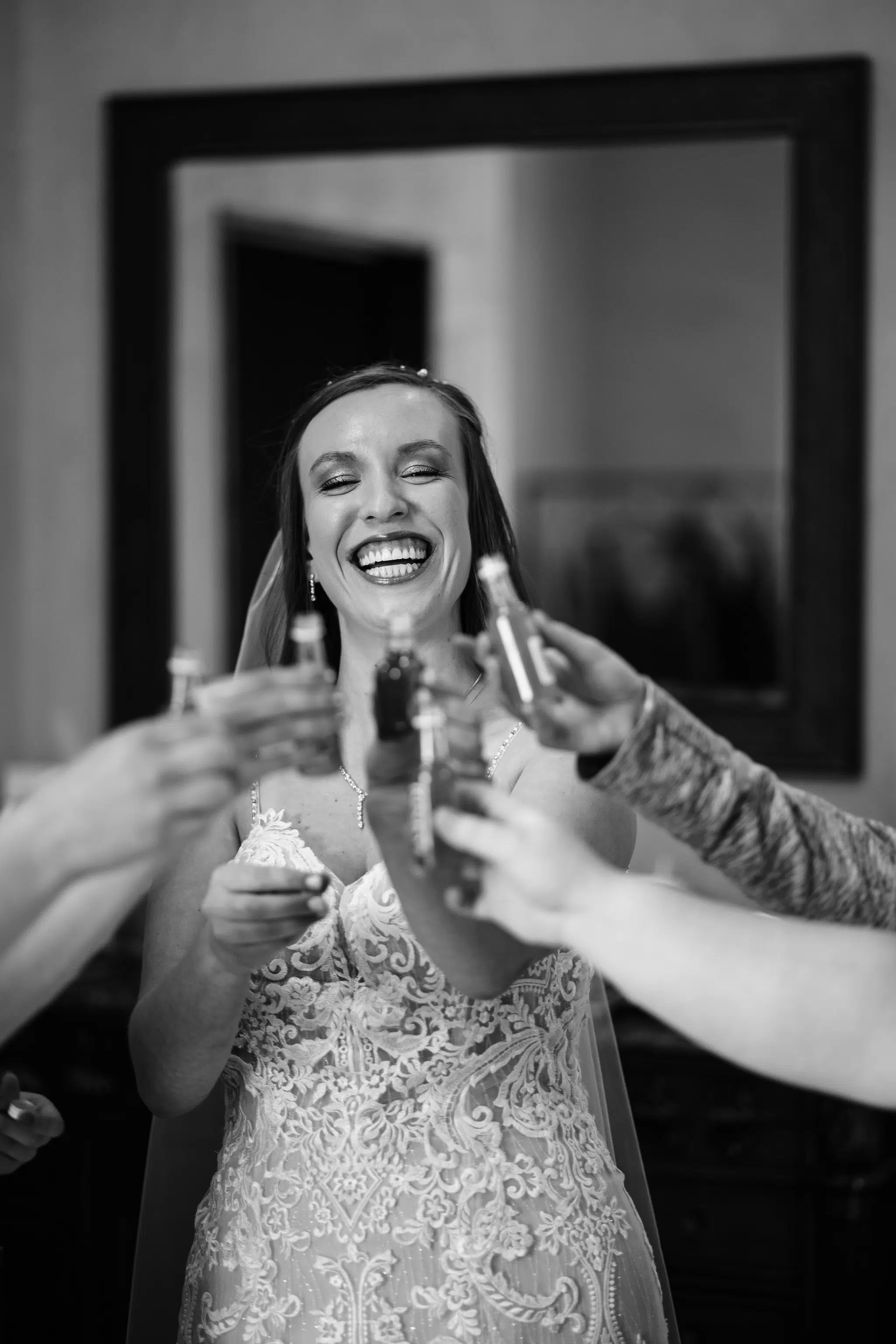 Charles Moll Photography Welcome. Bride Smiling At Chateau Events Center Wedding