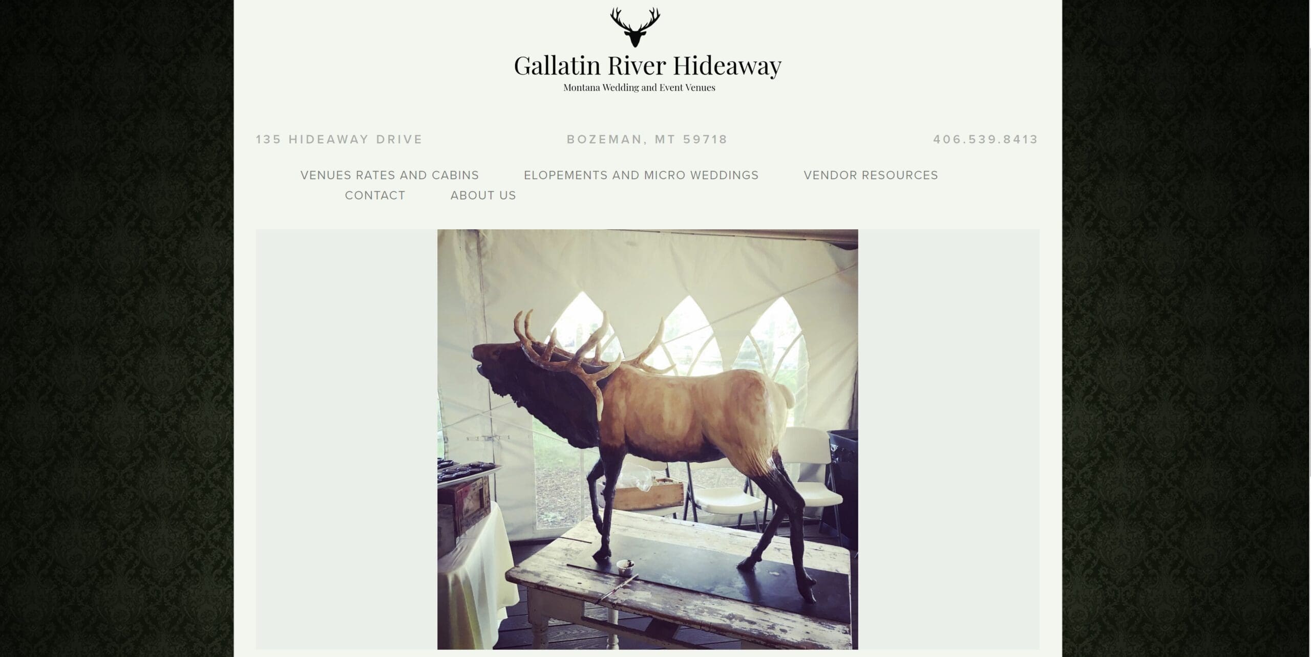 Gallatin River Hideaway - Website