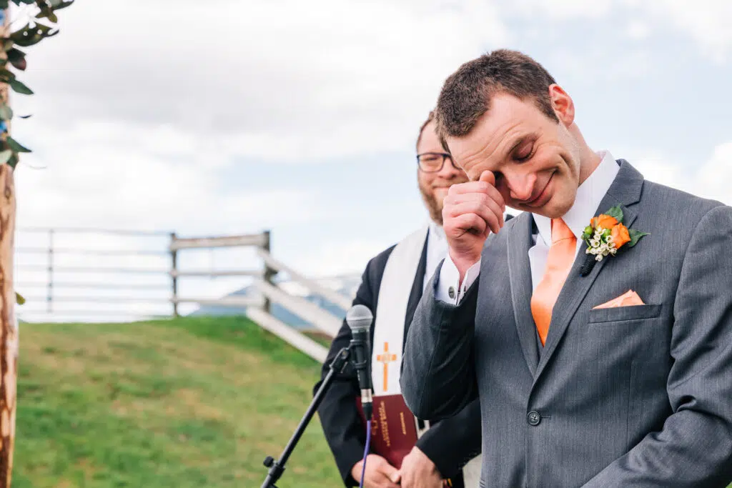 Groom Crying Y Documentary Wedding Photography Examples By Charles Moll Photography